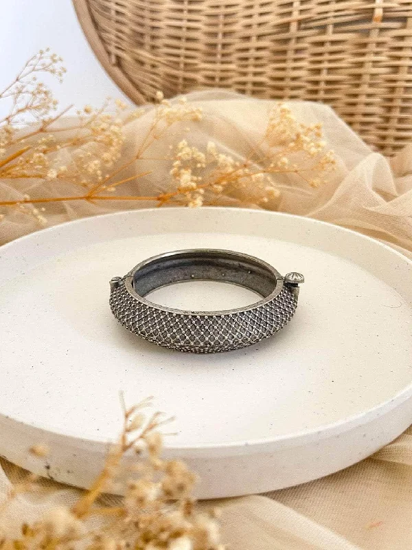 Don't Miss Our Biggest Jewelry Sale Of The Season Dual Tone Silver Oxidised Bangle