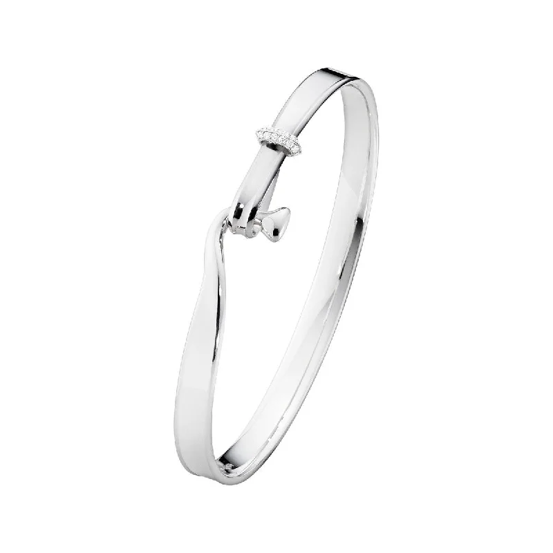 Exclusive Jewelry Sale – Grab Timeless Pieces Now Torun Silver Bangle w. Diamonds 0.08 ct