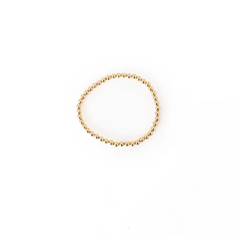 Buy More, Save More – Special Jewelry Discounts Gold-Filled Gold Beaded Bracelet | 4 mm