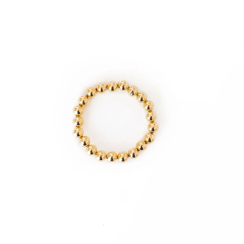 Limited-Time Jewelry Sale – Don't Miss These Deals Gold-Filled Gold Beaded Bracelet | 8 mm