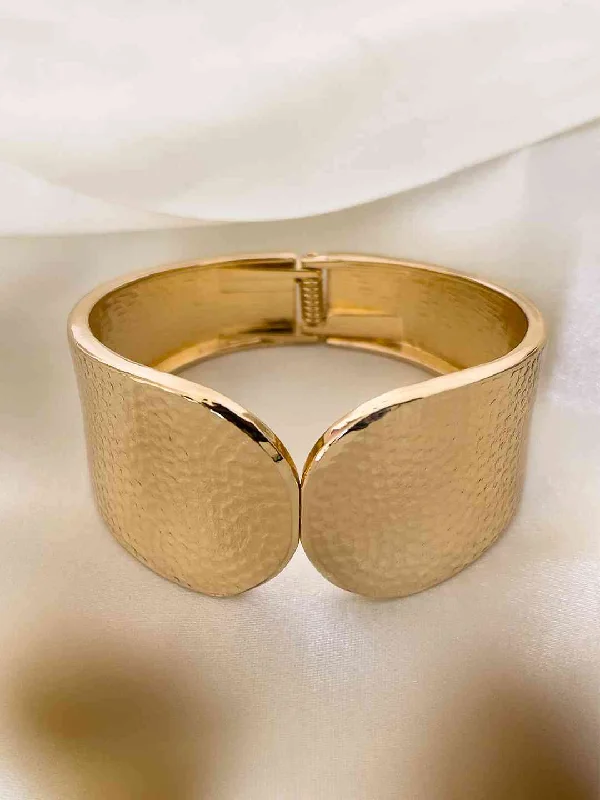 High-End Jewelry, Now More Affordable Than Ever Gold Plated Anti Tarnish Wide Chunky Cuff Bracelet