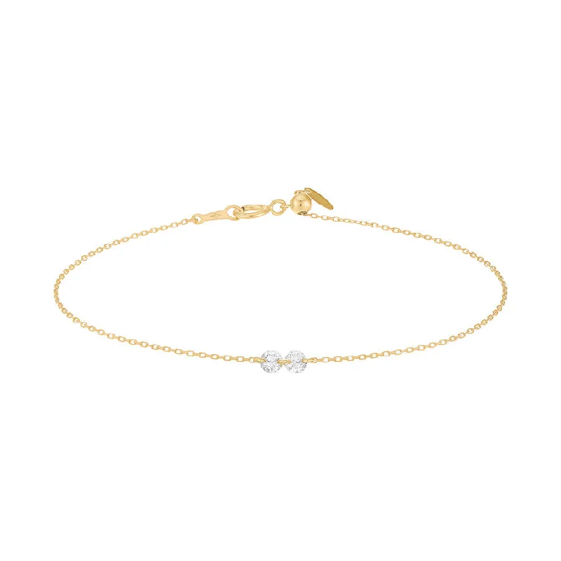 Timeless Elegance, Temporary Discounts – Act Fast Danaé 18K Gold or Whitegold Bracelet w. Diamonds