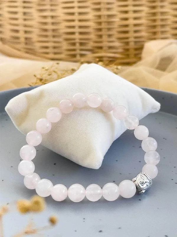 Versatile Layering Jewelry For Effortless Chic Rose Quartz Gemstone Bracelet