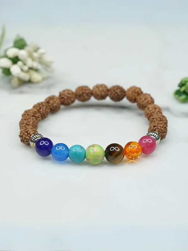 Once-A-Year Jewelry Sale – Grab Your Favorites Now Rudraksha 7 Chakra Bracelet