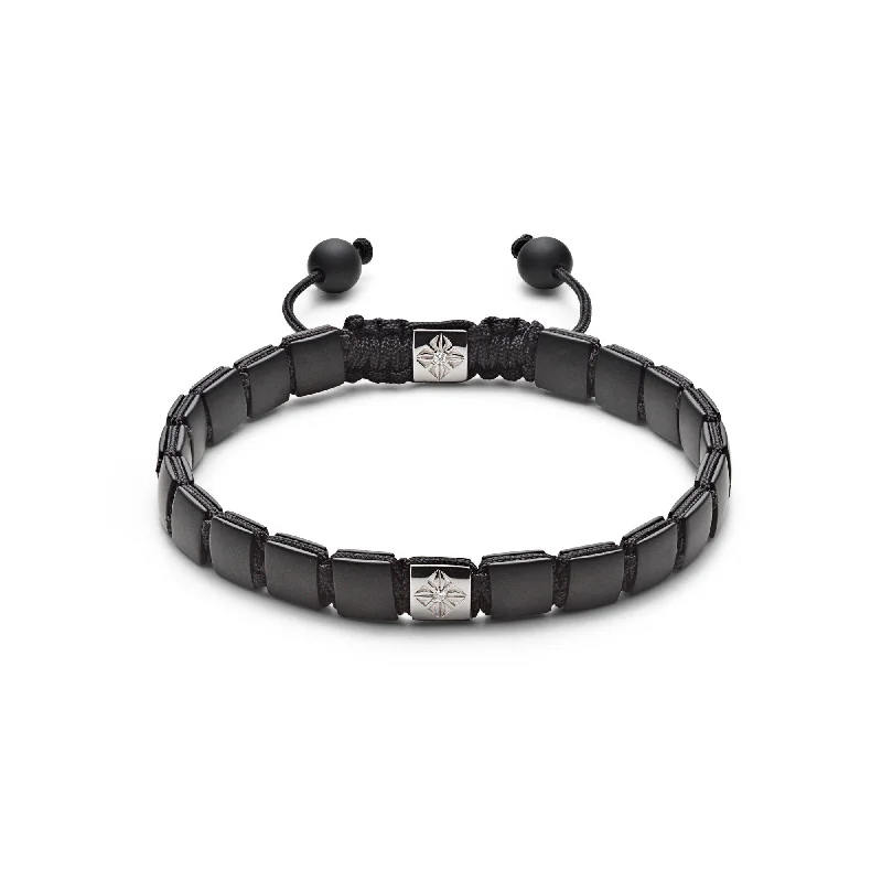 Don't Miss These Dazzling Jewelry Discounts 6 mm Black Lock 18K Whitegold Bracelet w. Diamond