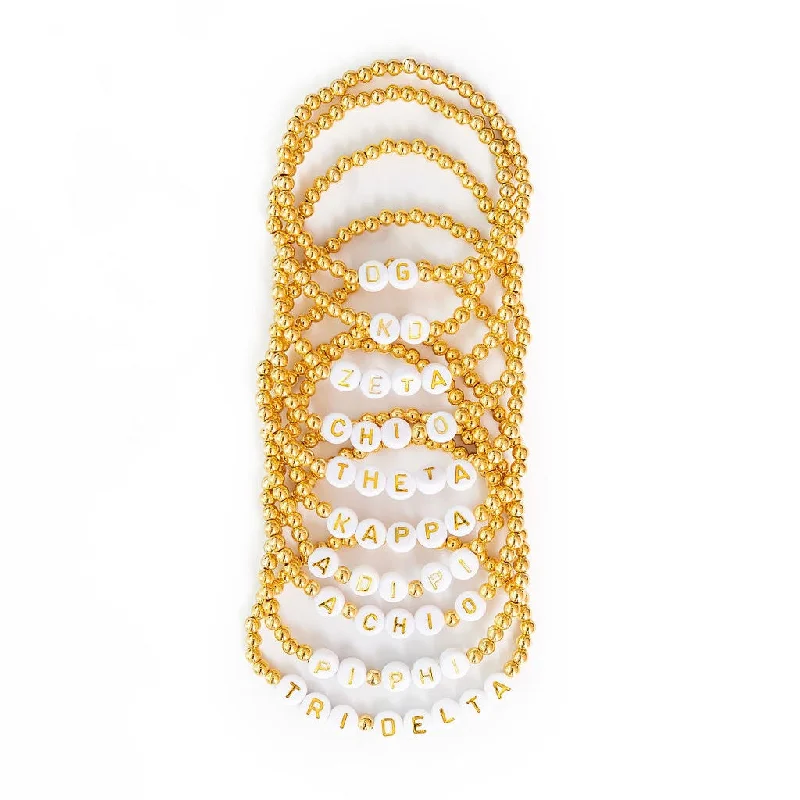 Trending Jewelry Styles Now At Limited-Time Discounts Sorority Gold Beaded Bracelets