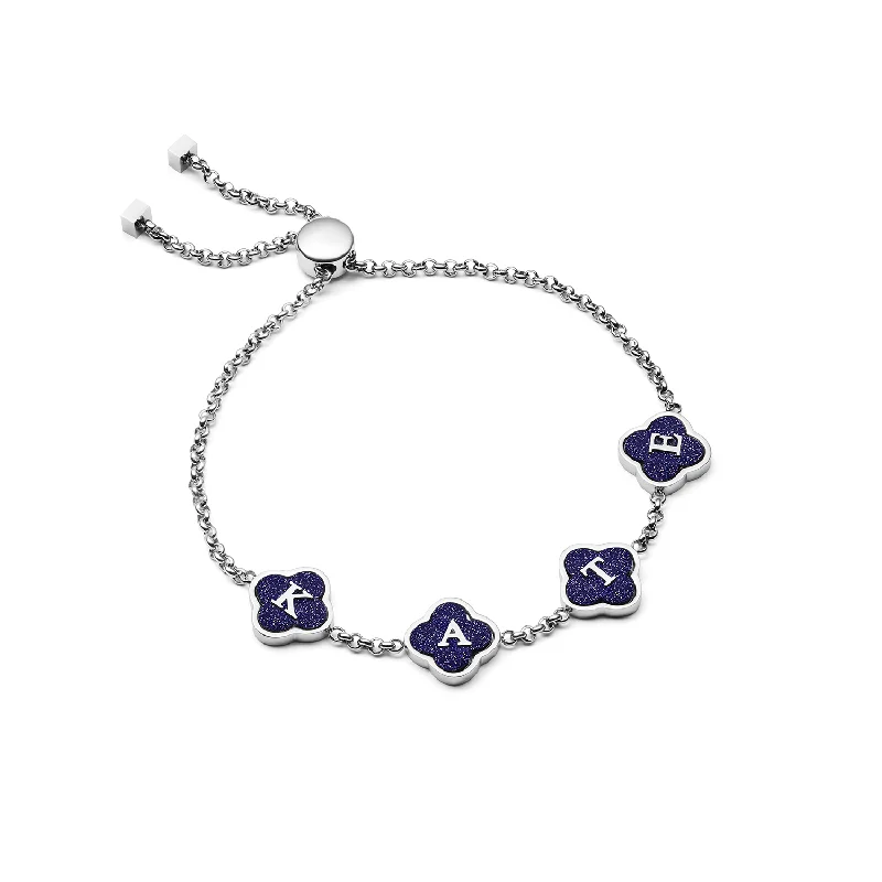 Exclusive Gemstone Jewelry At Special Prices Spotlight Estrella Clover Bracelet (Silver)