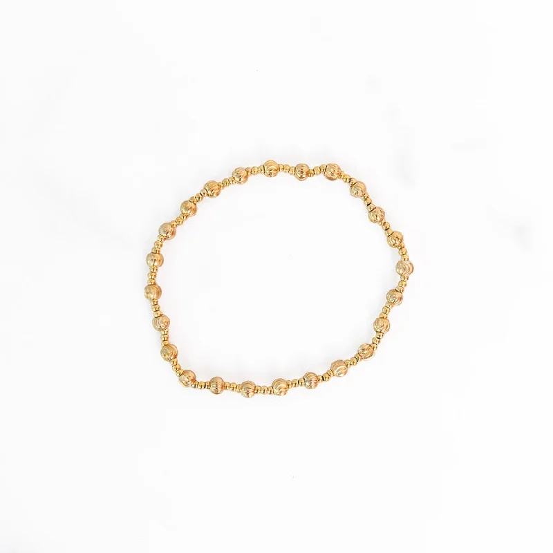 Jewelry Clearance Event – Last Chance For Stunning Deals Stainless Steel Gold Beaded Bracelet