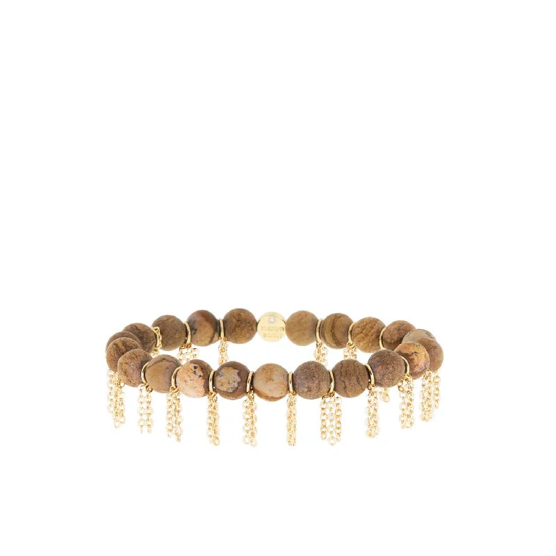 Sparkle On A Budget – Fine Jewelry For Less chain fringe natural stone stretch bracelet