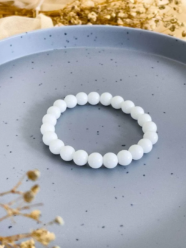 Shop Fine Jewelry With Amazing Deals White Agate Stone Bracelet