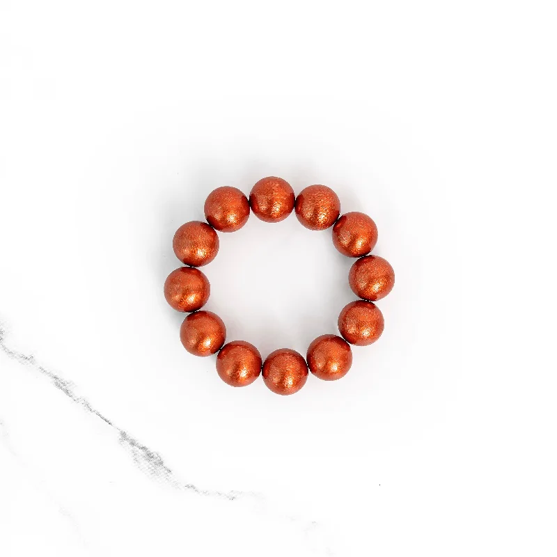 Eco-Friendly Sustainable Jewelry For Conscious Buyers XL Brushed Bracelet | Orange