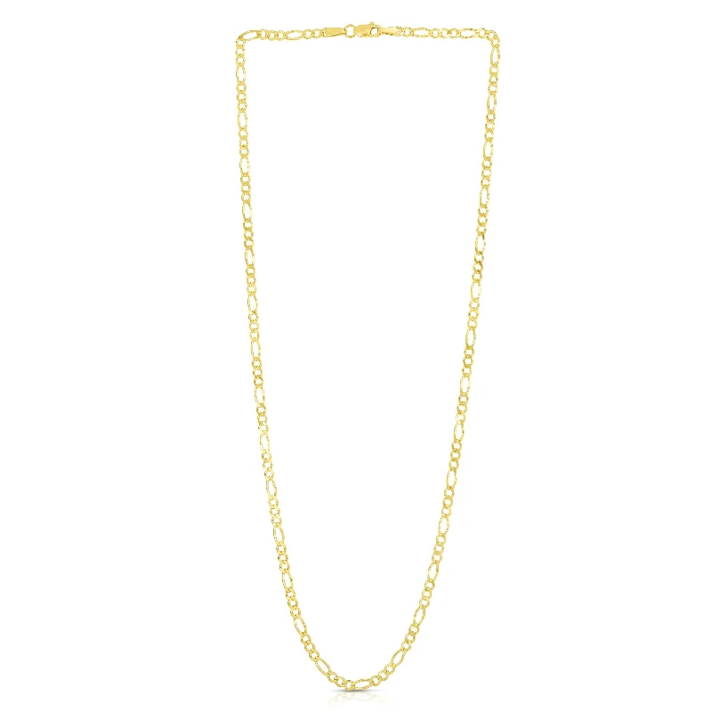 14K Gold 2.8mm Figaro Chain