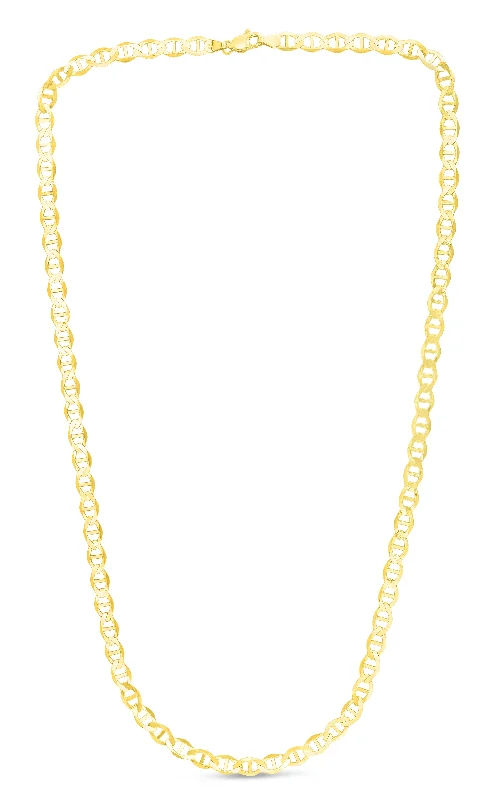 14K Gold 5.5mm Mariner Chain