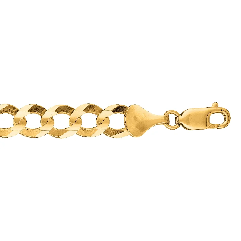 14K Gold 8.2mm Comfort Curb Chain