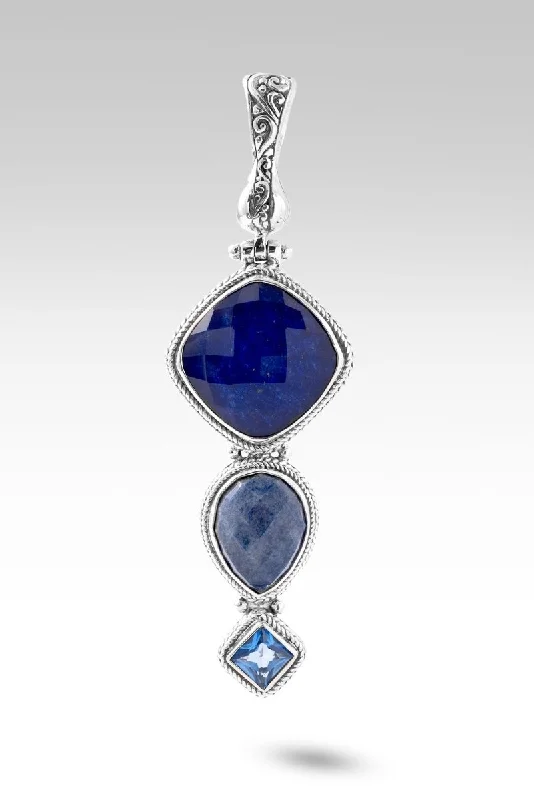 All Things Possible Pendant™ in Lapis Quartz Doublet