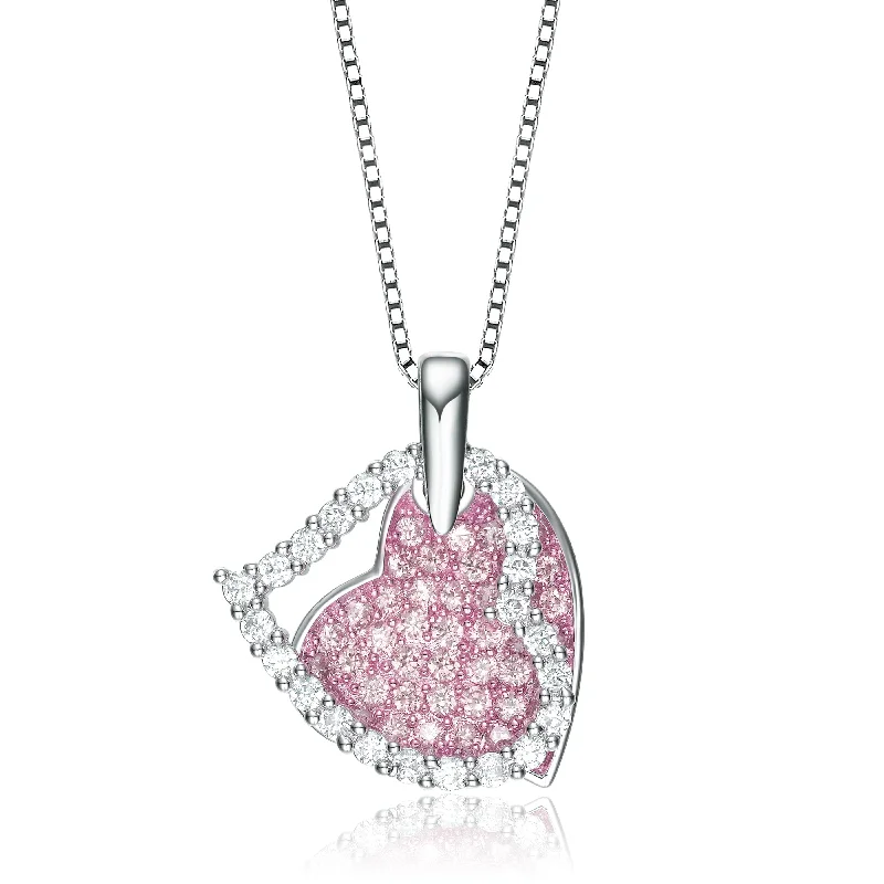 Marguerite Crossover Hearts Pendant