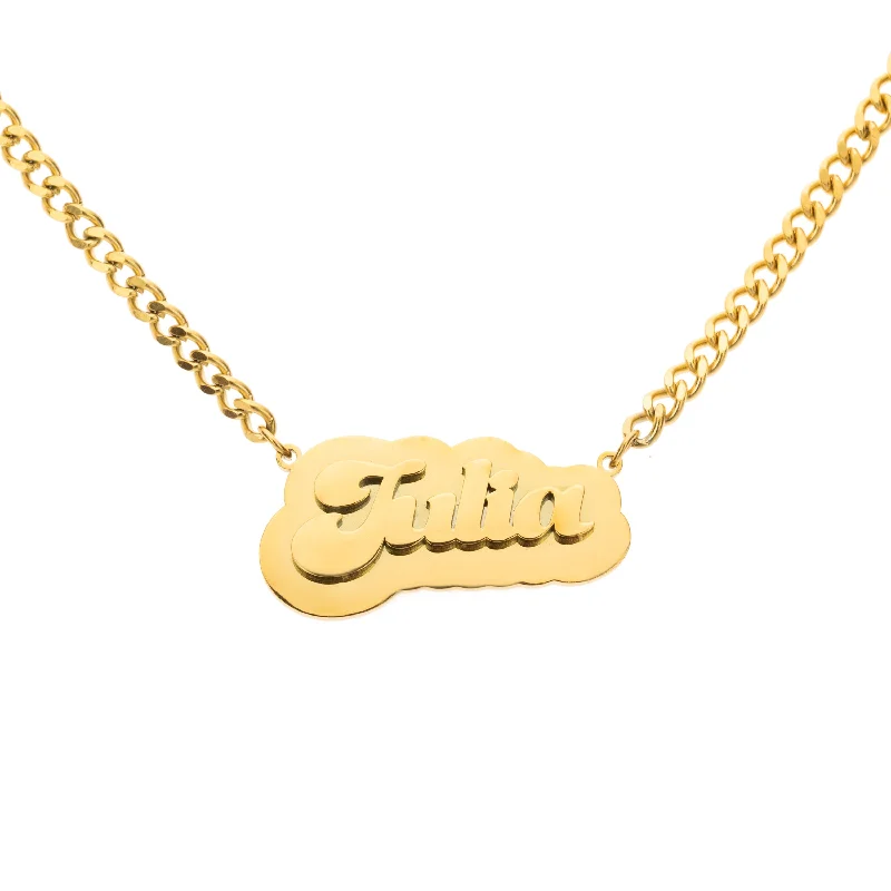 Customizable Nameplate Necklace