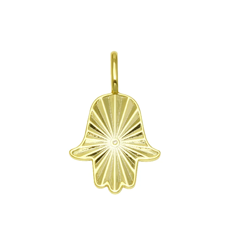 Fluted Hamza Charm