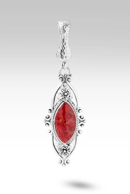 Journey of Faith Pendant™ in Red Sponge Coral