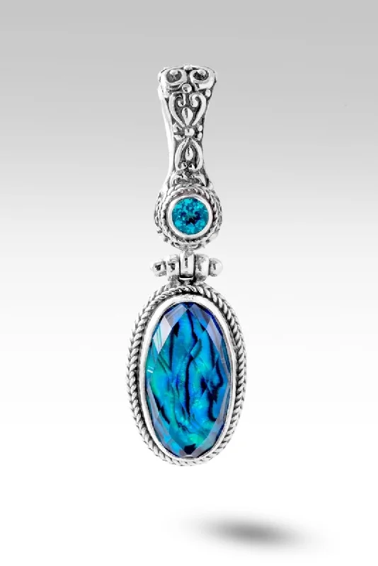 Key to Heaven Pendant™ in Bali Waters Abalone & Quartz Triplet