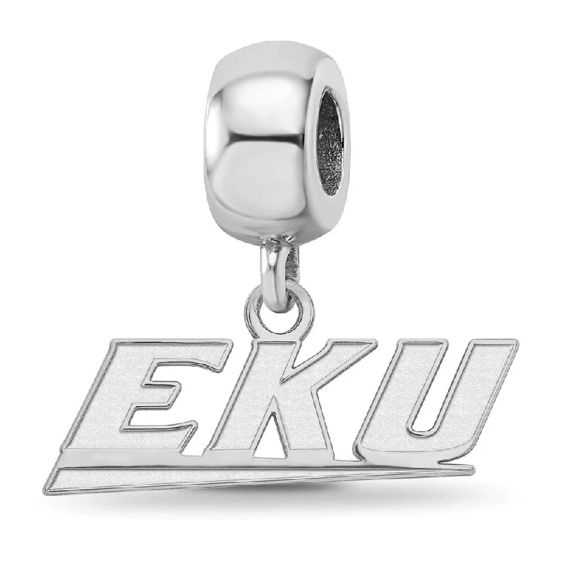 Sterling Silver Eastern Kentucky University XS Dangle Bead Charm