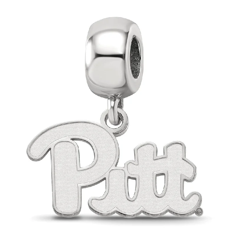 Sterling Silver University of Pittsburgh 'Pitt' Dangle Bead Charm