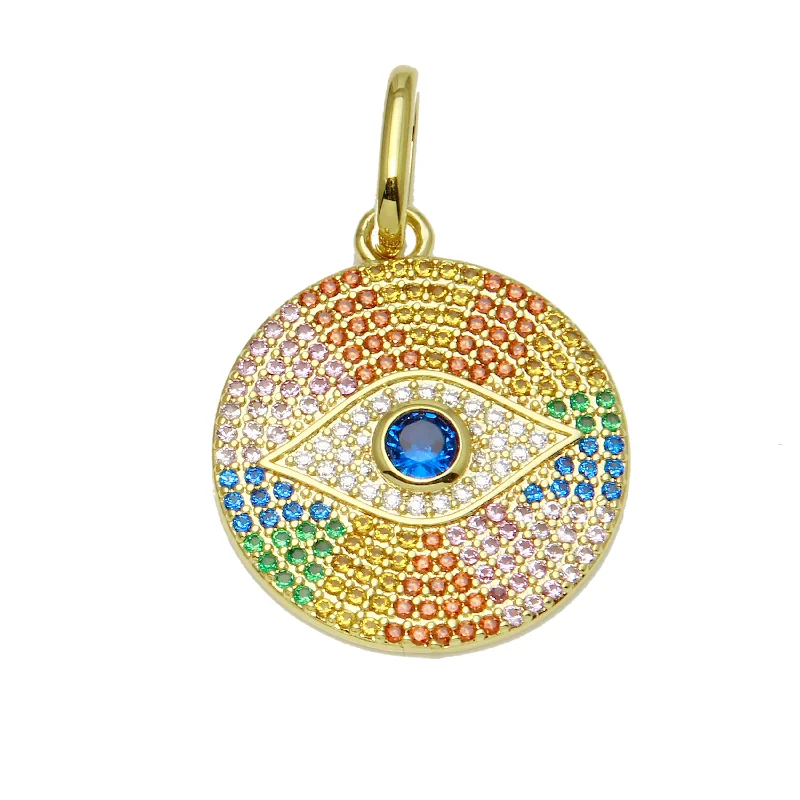 Rainbow Disk Eye Charm