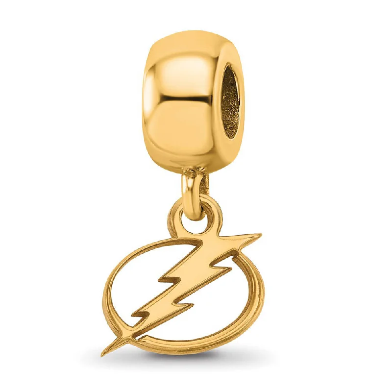 S.S. 14K Yellow Gold Plated NHL Tampa Bay Lightning XS Dangle Bead