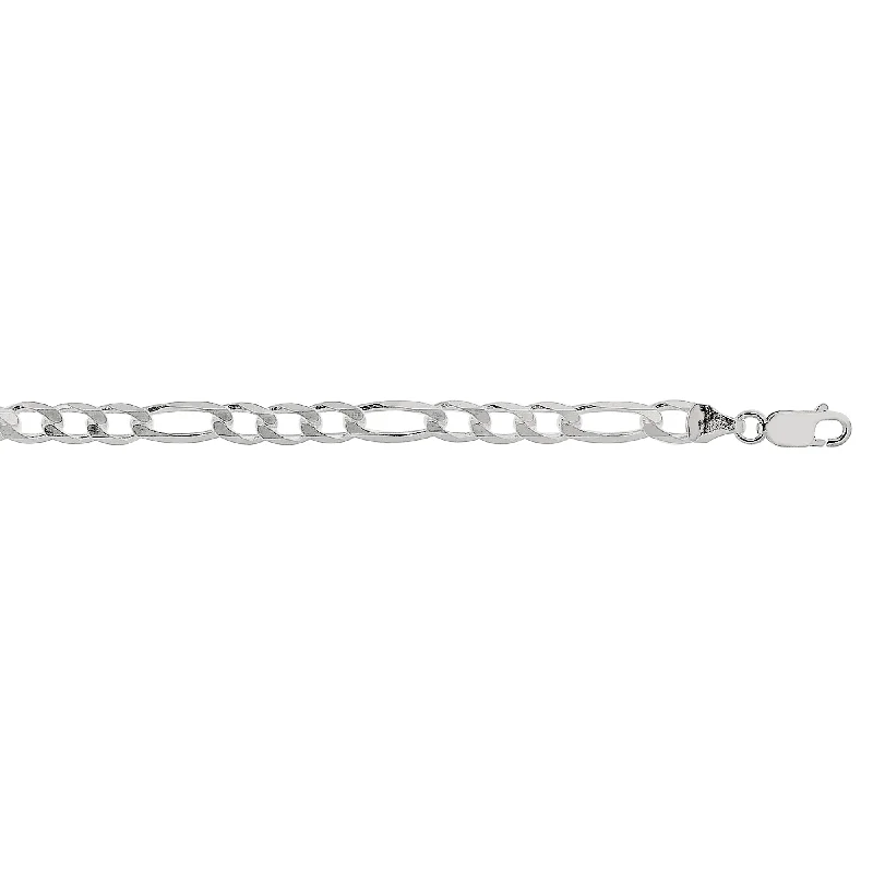 Silver 5.5mm Figaro Chain