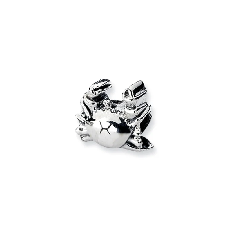 Sterling Silver Crab Bead Charm