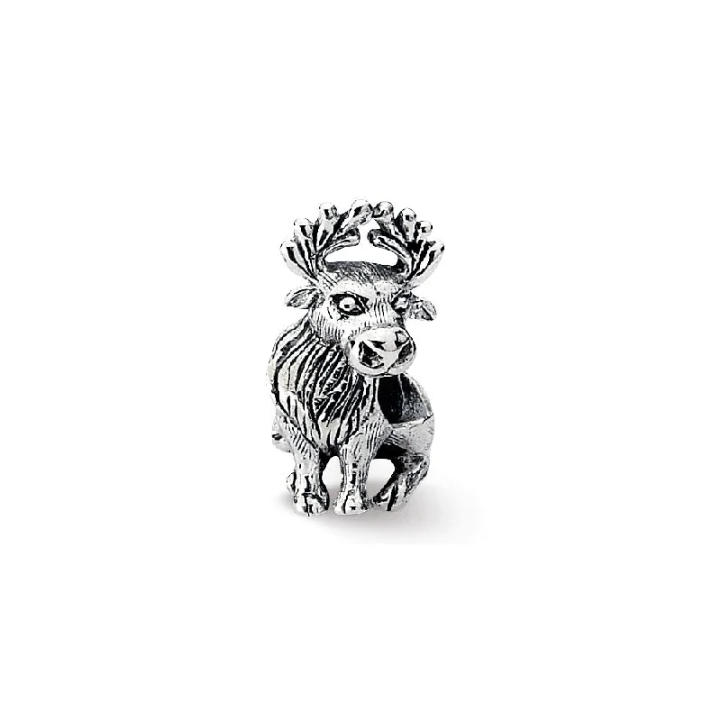 Sterling Silver Moose Bead Charm