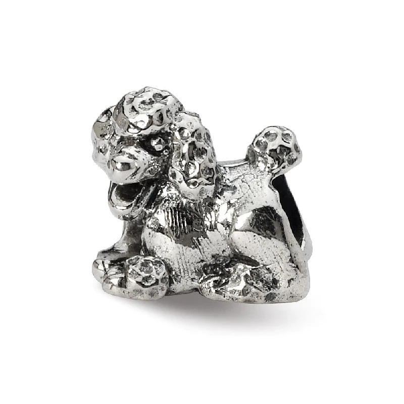 Sterling Silver Poodle Bead Charm