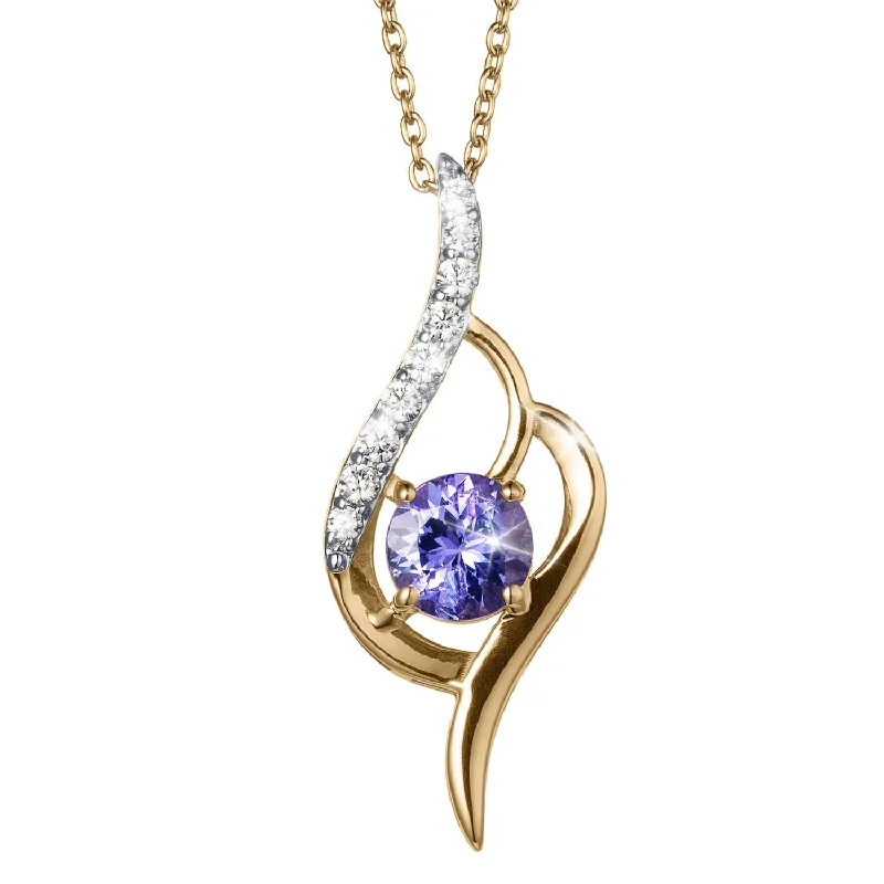 Tanzanite Twist Pendant