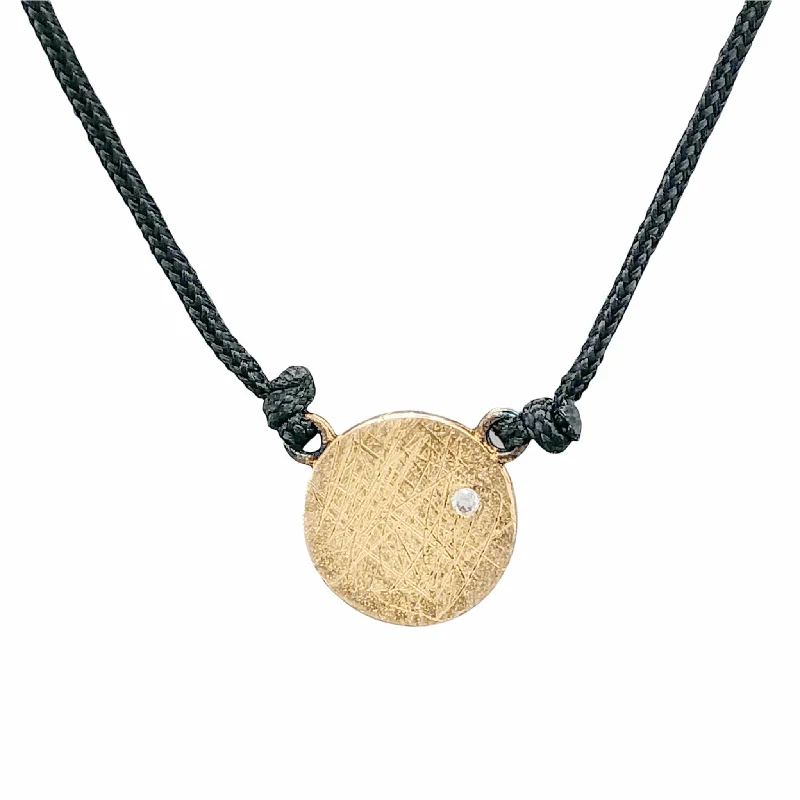 YGP Sterling CZ Disc Necklace