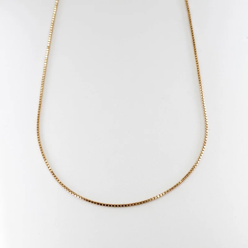 10k Yellow Gold Box Chain | 20" |