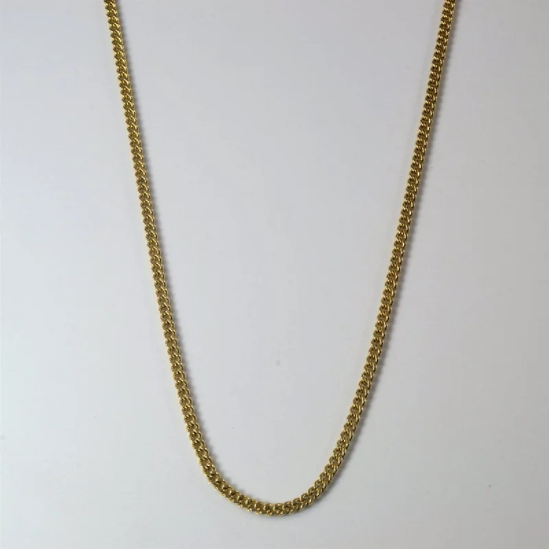 10k Yellow Gold Cable Chain | 22" |