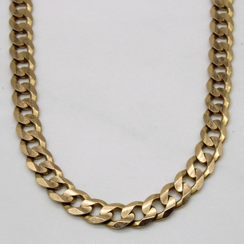 10k Yellow Gold Cuban Link Chain | 23" |