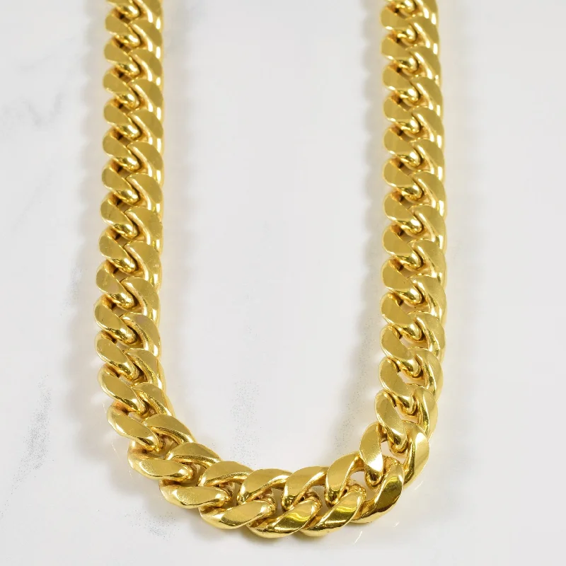 10k Yellow Gold Curb Chain | 28" |