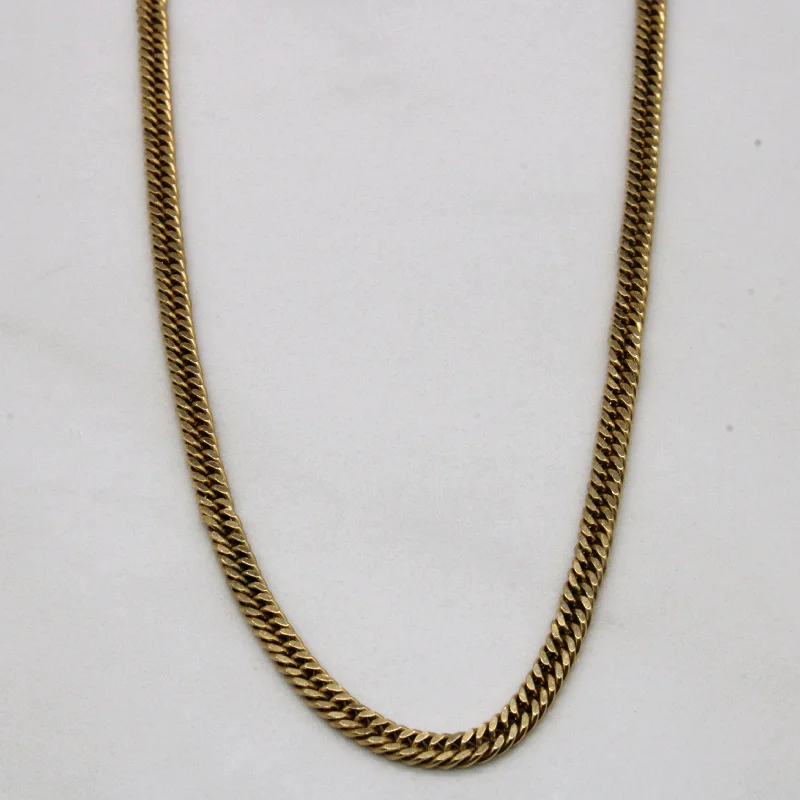 10k Yellow Gold Curb Link Chain | 22" |