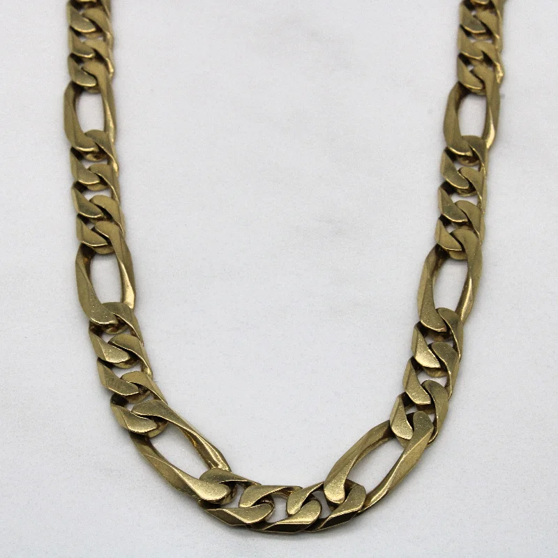 10k Yellow Gold Figaro Chain | 22" |