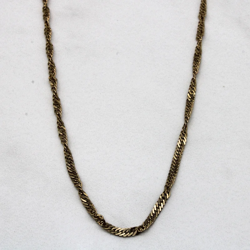 10k Yellow Gold Rope Chain | 22" |