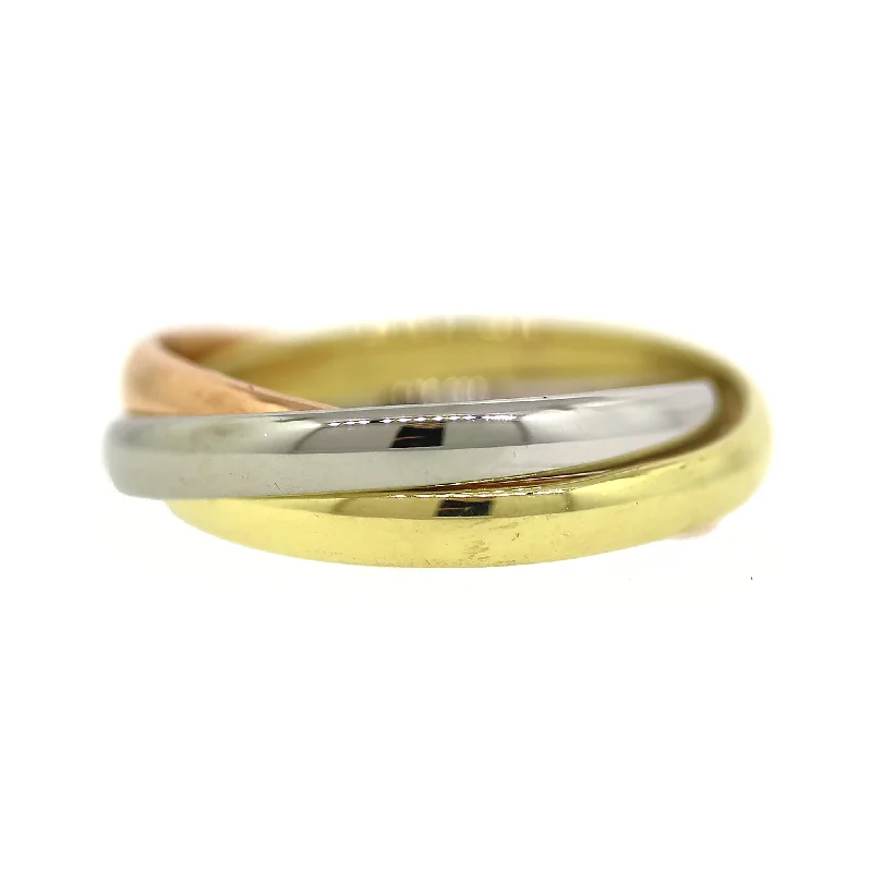 Limited-Time Offer On Premium Jewelry Collections Cartier Trinity Rose, White & Gold 18k Rings