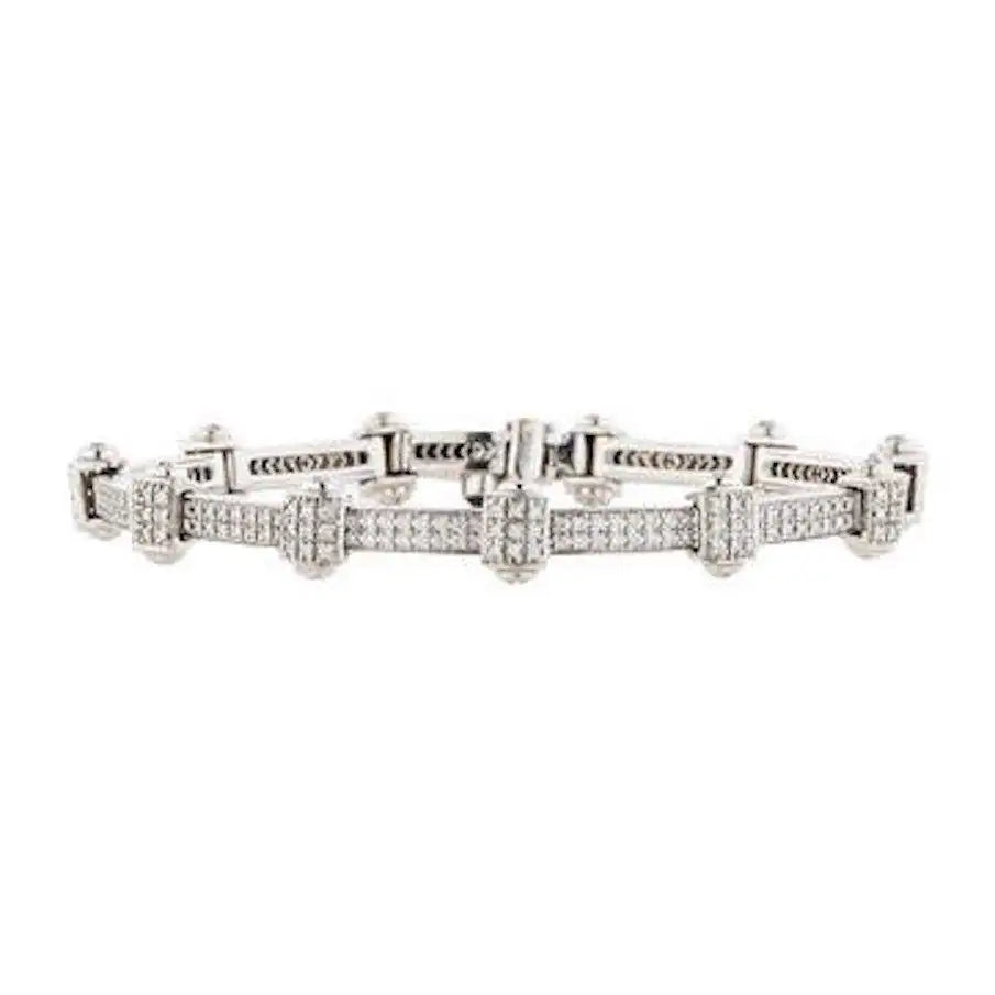 Unmissable Deals On Handmade Jewelry Collections Philippe Charriol Celtic Noir Pave Diamond Bracelet in 18k Gold