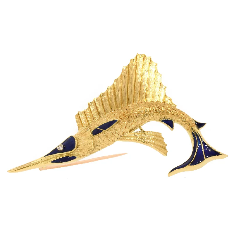 Exclusive Jewelry Bundles At Discounted Prices Tiffany and Co. Sailfish Enamel Pin