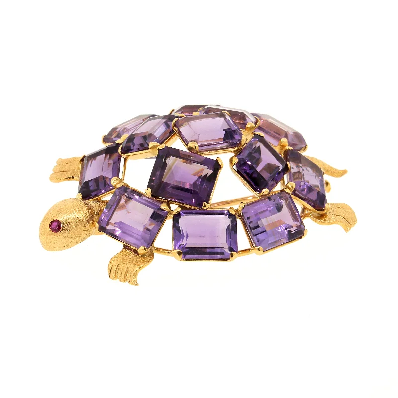 The Ultimate Jewelry Sale – Exclusive Styles At Great Prices Amethyst Turtle Brooch