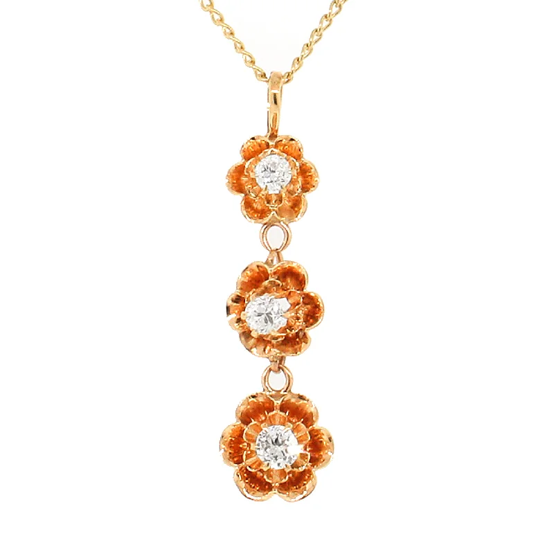 Sparkle For Less – Shop Jewelry Deals Now Diamond Tulip Pendant Necklace