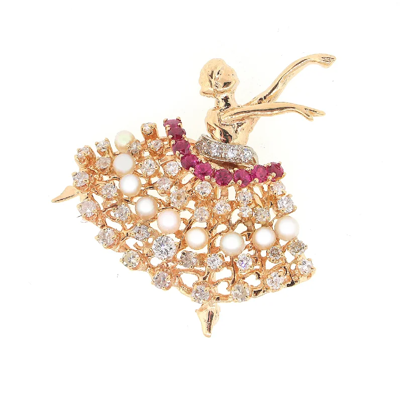 Fashion-Forward Jewelry At Exclusive Discounts Whimsical Ballerina Pin