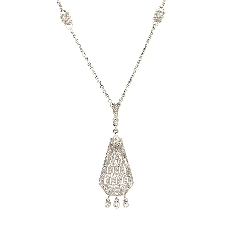 Flash Deals On Fine Jewelry – Shop Before It's Gone Judith Ripka Vintage Diamond  Pendant Necklace