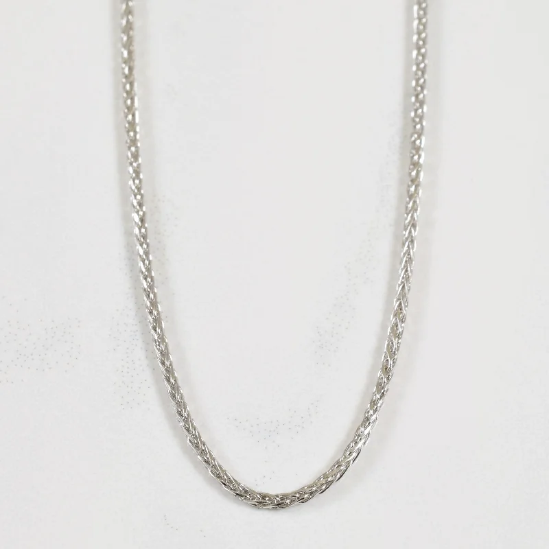 14k White Gold Snake Chain | 20" |