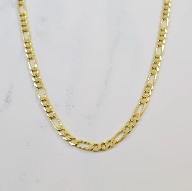 14k Yellow Gold Figaro Chain | 25" |